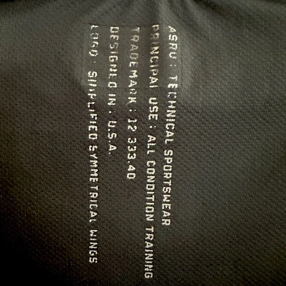 ASRV Black gym shirt long sleeve with DSG-0149 - Picture 5 of 5